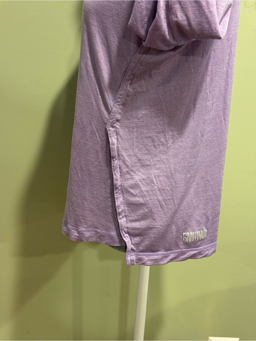 Smartwool Active Long Sleeve Crew Top Womens L Lavender Purple Merino Blend - Picture 3 of 7